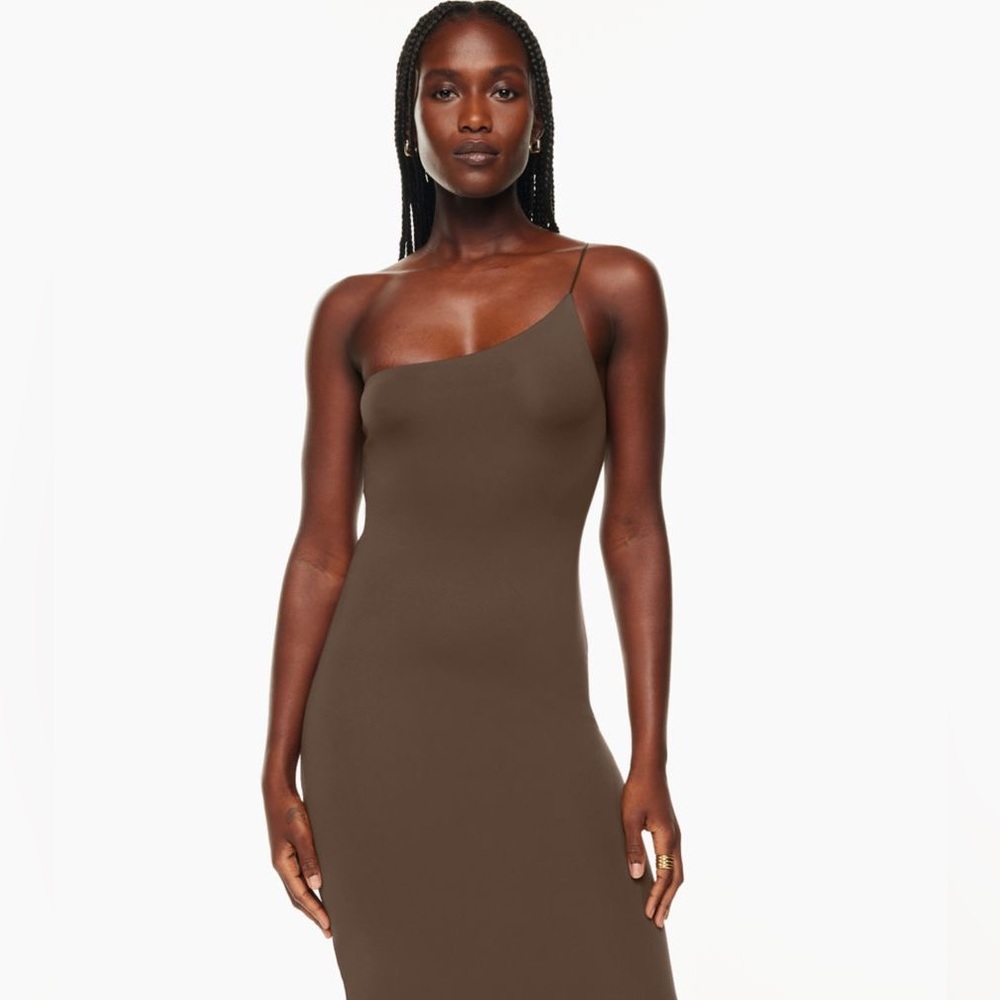 Babaton CONTOUR ONE-SHOULDER MIDI from Aritzia
